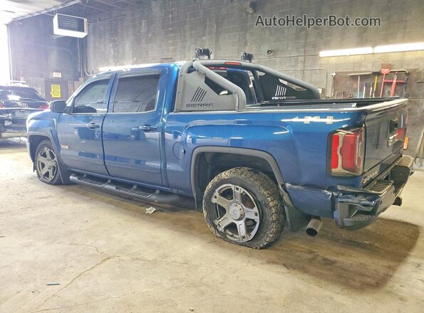 3GTU2NEC6JG375285 2018 GMC SIERRA Blue Tył lewy
