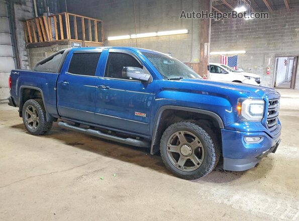 3GTU2NEC6JG375285 2018 GMC SIERRA Blue Przód prawy