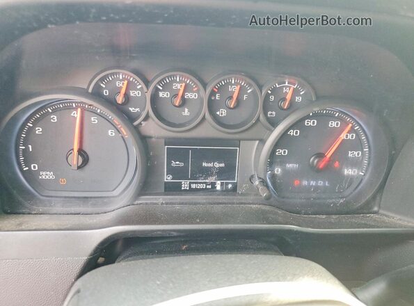 3GTU9AEF4LG133581 2020 GMC SIERRA Silver Instrument cluster view