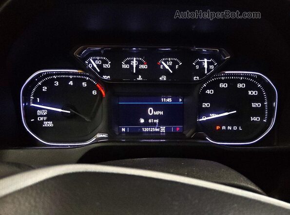 3GTU9BED2LG219329 2020 GMC SIERRA White Instrument cluster view
