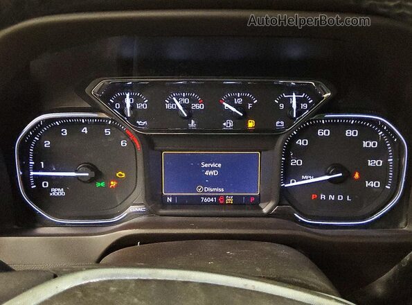 3GTU9DED6NG217629 2022 GMC SIERRA Blue ხელსაწყოთა პანელის ხედი