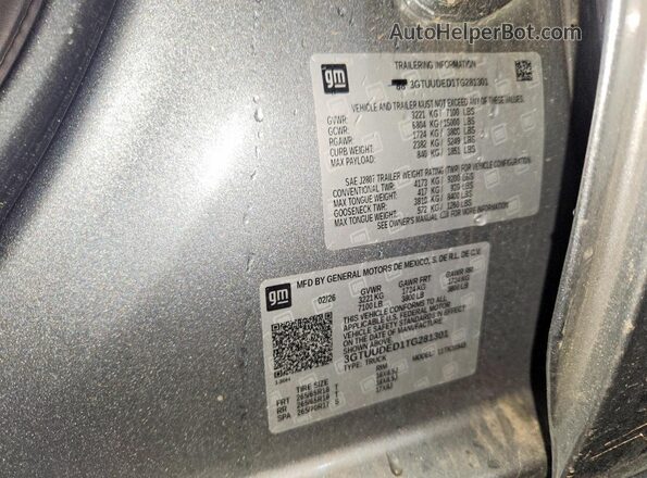 3GTUUDED1TG281301 2026 GMC SIERRA Gray Շարժիչի բաժամունքի տեսք