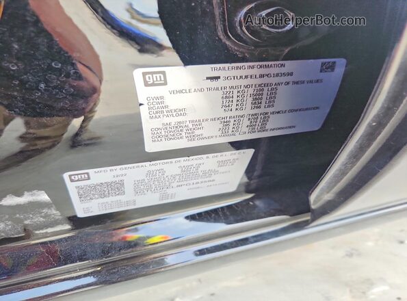 3GTUUFEL8PG183598 2023 GMC SIERRA Black Widok komory silnika