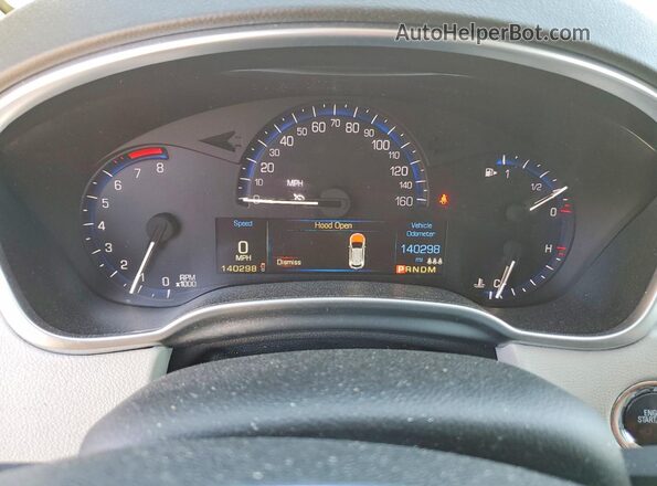 3GYFNEE35GS578510 2016 CADILLAC SRX Серебряный Вид щитка приборов