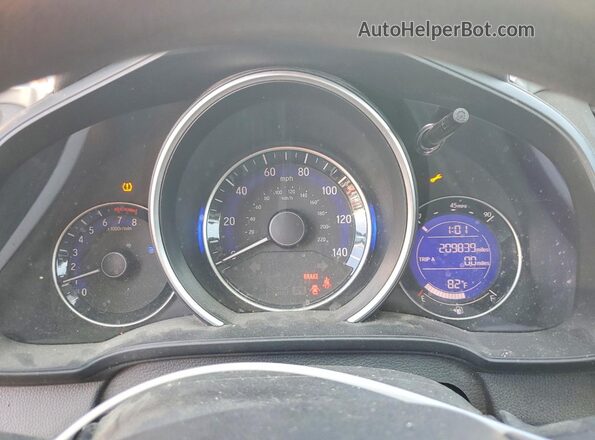 3HGGK5G50HM703535 2017 HONDA FIT Белый Вид щитка приборов