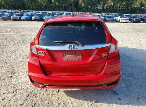 3HGGK5H01JM700488 2018 HONDA FIT Красный Вид сзади
