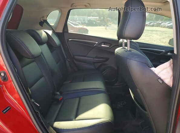 3HGGK5H01JM700488 2018 HONDA FIT Красный Вид задней части салона