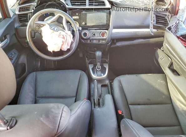 3HGGK5H01JM700488 2018 HONDA FIT Красный Вид панели приборов