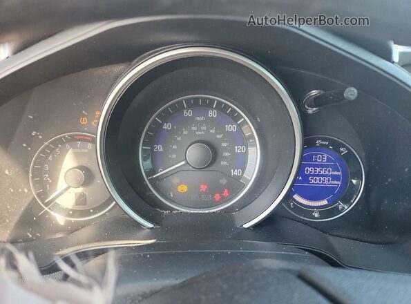 3HGGK5H49JM702301 2018 HONDA FIT Синий Вид щитка приборов