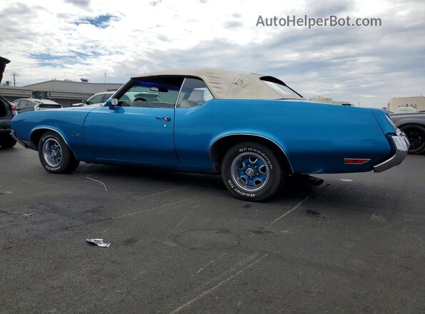 3J67K2M221500 1972 OLDSMOBILE CUT Синий Задняя левая четверть