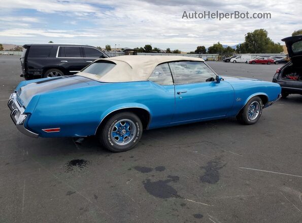 3J67K2M221500 1972 OLDSMOBILE CUT Синий Задняя правая четверть