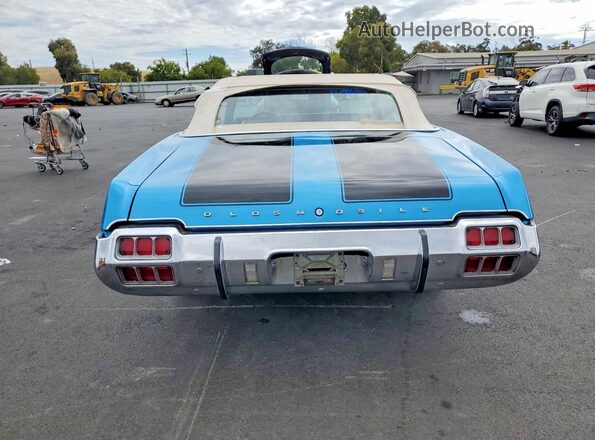 3J67K2M221500 1972 OLDSMOBILE CUT Синий Вид сзади