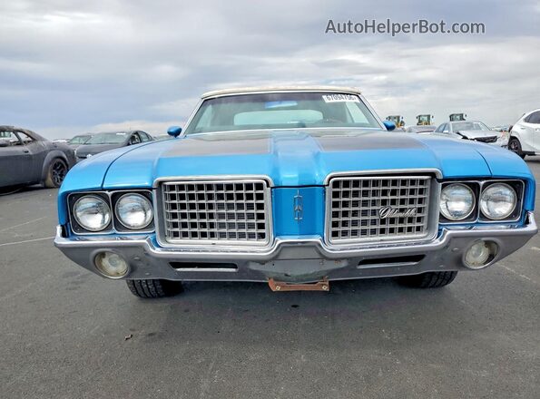 3J67K2M221500 1972 OLDSMOBILE CUT Синий Вид спереди