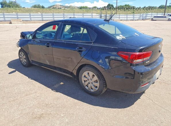 3KPA24AB3KE252082 2019 KIA RIO Black Rear left