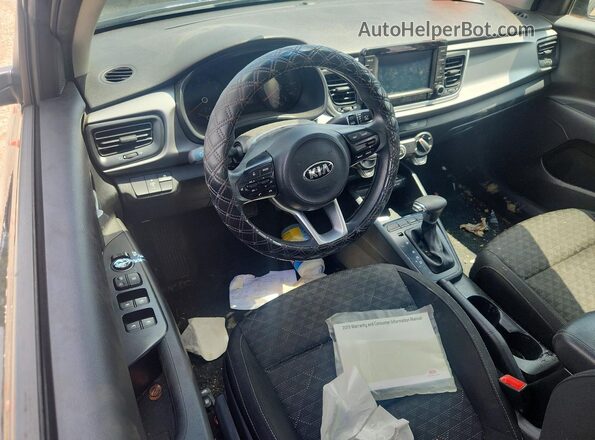 3KPA24AB8KE200835 2019 KIA RIO Black Widok deski rozdzielczej