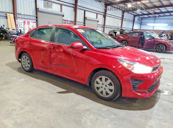 3KPA24AD0NE439530 2022 KIA RIO Red წინა მარჯვენა