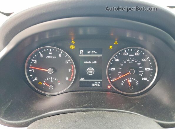 3KPA24AD3PE603209 2023 KIA RIO Серый Вид щитка приборов