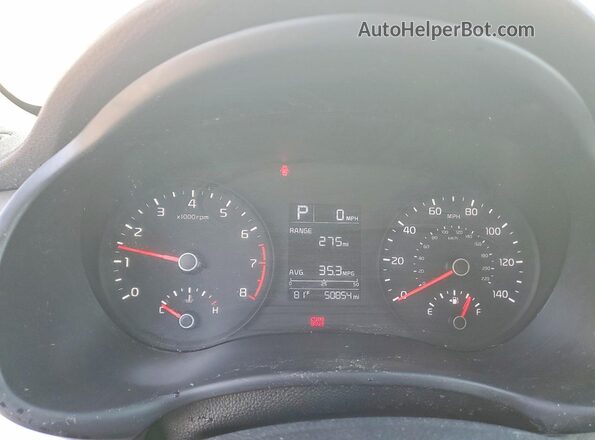 3KPA24AD7LE359364 2020 KIA RIO White Vista del cuadro de instrumentos