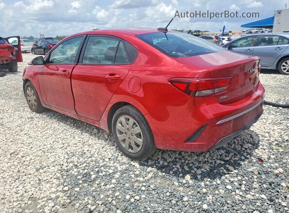 3KPA24AD9ME426273 2021 KIA RIO Red Trasero izquierdo