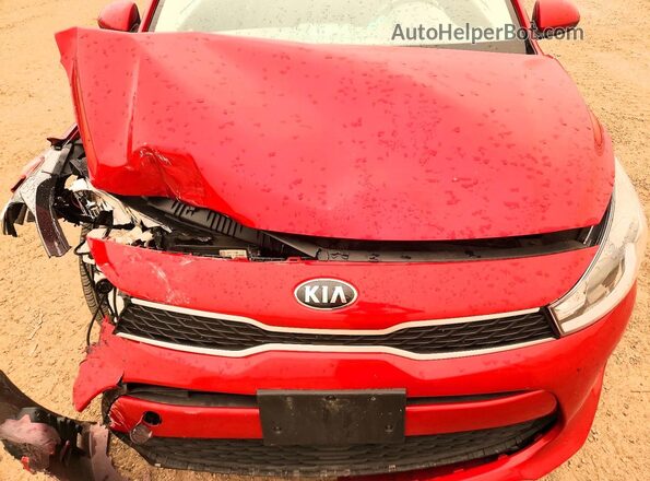 3KPA25AB2JE032002 2018 KIA RIO Red უკანა სალონის ხედი