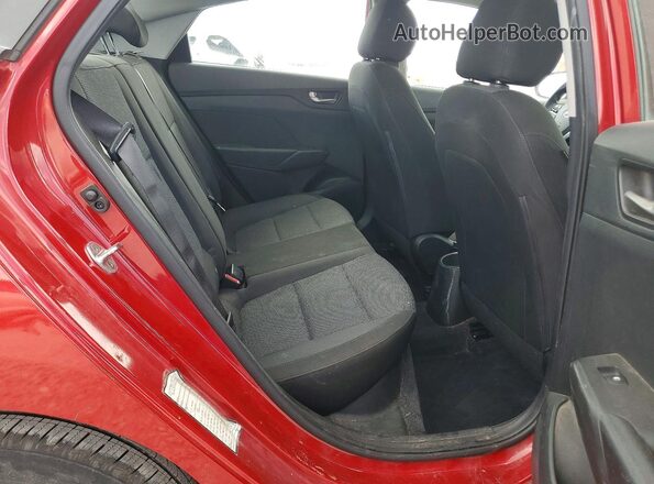 3KPC24A31JE006017 2018 HYUNDAI ACCENT Red უკანა სავარძლების ხედი