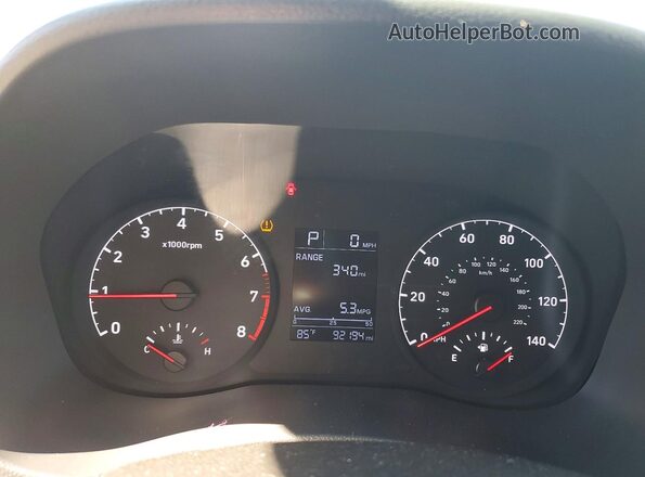 3KPC24A31KE087828 2019 HYUNDAI ACCENT Синий Вид щитка приборов