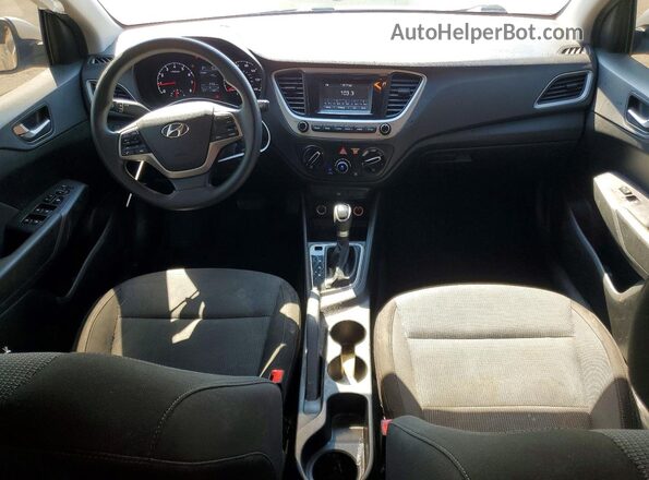 3KPC24A33KE083456 2019 HYUNDAI ACCENT Silver Առջևի վահանակի տեսք