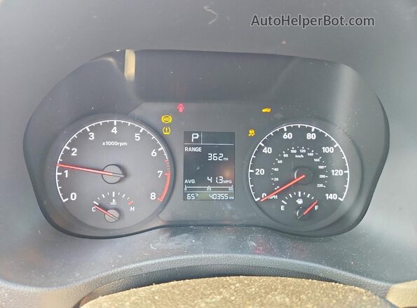 3KPC24A35KE056565 2019 HYUNDAI ACCENT Red Vista del cuadro de instrumentos