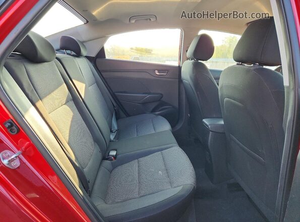 3KPC24A35KE056565 2019 HYUNDAI ACCENT Red Vista de los asientos traseros