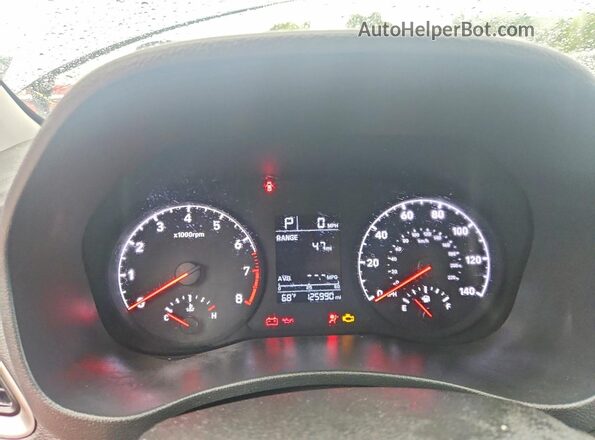 3KPC24A36KE080244 2019 HYUNDAI ACCENT Gray Вид щитка приладів