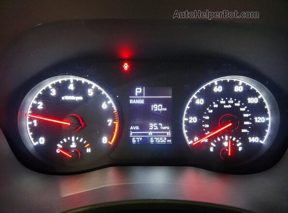 3KPC24A38KE057631 2019 HYUNDAI ACCENT Silver Instrument cluster view