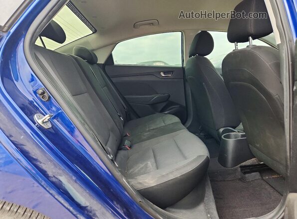 3KPC24A39KE055306 2019 HYUNDAI ACCENT Blue Widok tylnych siedzeń