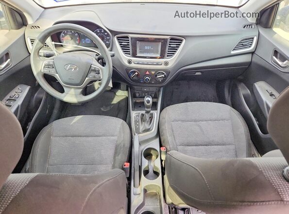 3KPC24A39KE055306 2019 HYUNDAI ACCENT Blue Widok deski rozdzielczej