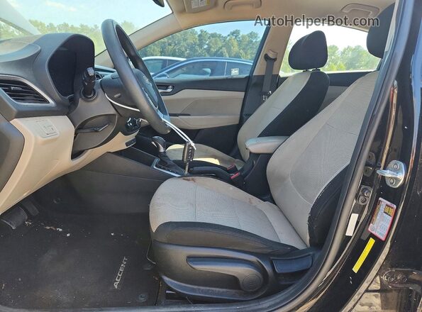 3KPC24A39KE066970 2019 HYUNDAI ACCENT Black Widok wnętrza z przodu