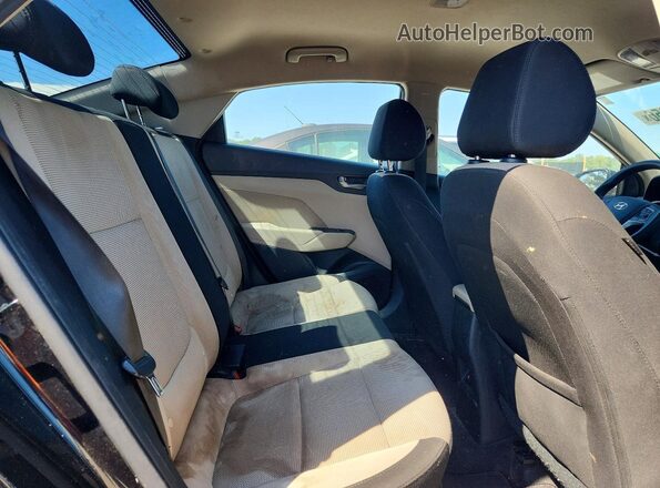 3KPC24A39KE066970 2019 HYUNDAI ACCENT Black Widok tylnych siedzeń