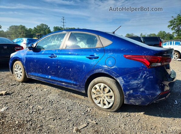 3KPC24A65NE171004 2022 HYUNDAI ACCENT Blue Trasero izquierdo