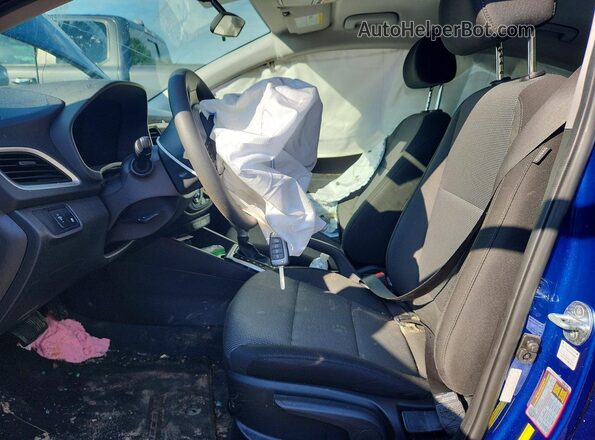 3KPC24A65NE171004 2022 HYUNDAI ACCENT Blue Vista interior delantera
