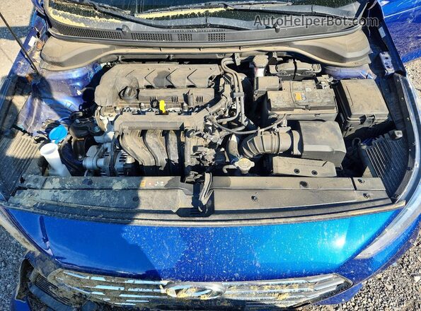 3KPC24A65NE171004 2022 HYUNDAI ACCENT Blue Vista interior trasera