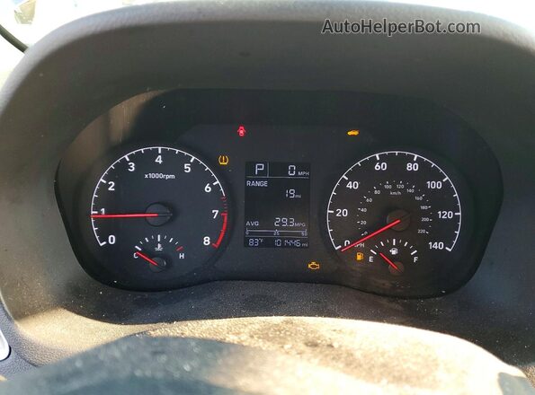 3KPC24A66LE103663 2020 HYUNDAI ACCENT Gray Вид щитка приладів