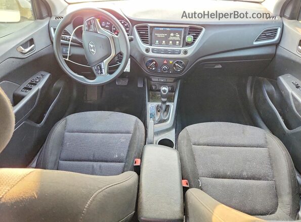 3KPC24A67NE173871 2022 HYUNDAI ACCENT White Widok deski rozdzielczej