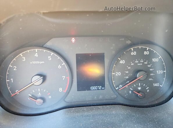 3KPC24A68LE121565 2020 HYUNDAI ACCENT White ხელსაწყოთა პანელის ხედი