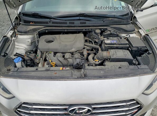 3KPC25A36KE055625 2019 HYUNDAI ACCENT Silver უკანა სალონის ხედი