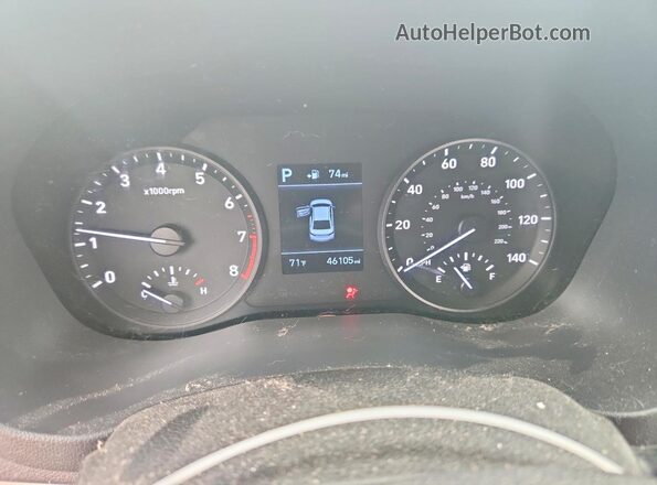 3KPC34A68NE188263 2022 HYUNDAI ACCENT Черный Вид щитка приборов