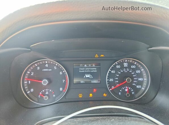 3KPF24AD0KE027755 2019 KIA FORTE Black Սարքավորումների վահանակի տեսք