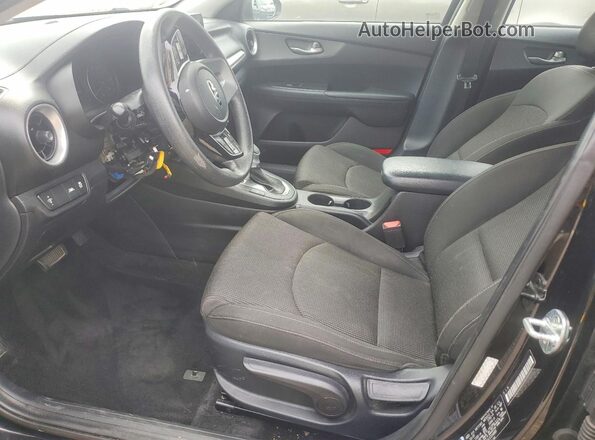 3KPF24AD0LE234888 2020 KIA FORTE Black წინა სალონის ხედი