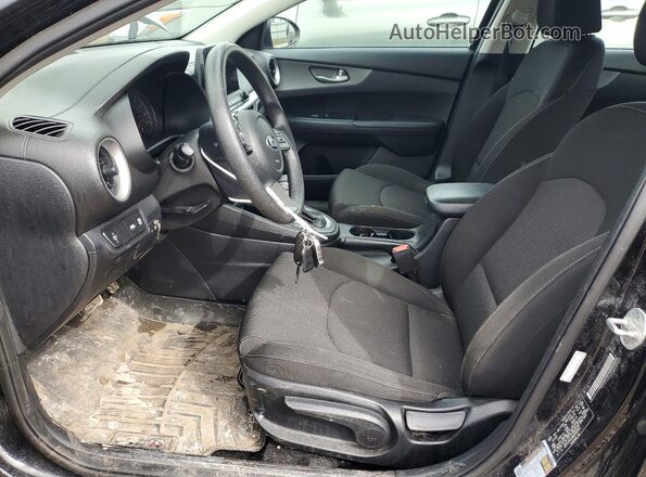3KPF24AD3ME268969 2021 KIA FORTE Black Front interior view