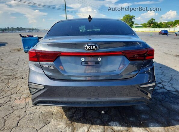 3KPF24AD3ME377254 2021 KIA FORTE Blue უკანა ხედი