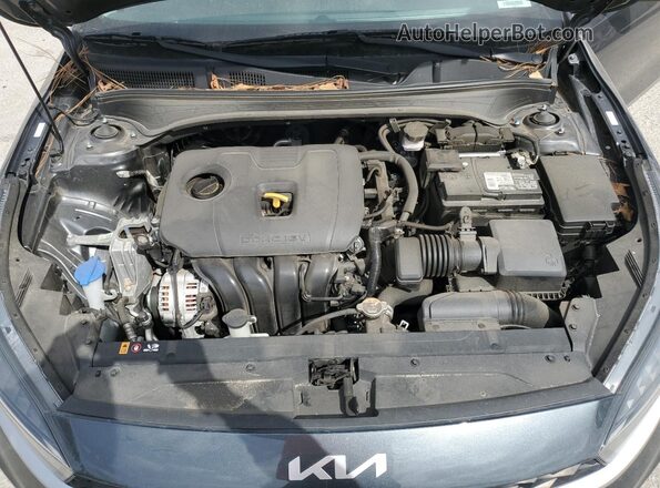 3KPF24AD3NE442623 2022 KIA FORTE Gray უკანა სალონის ხედი