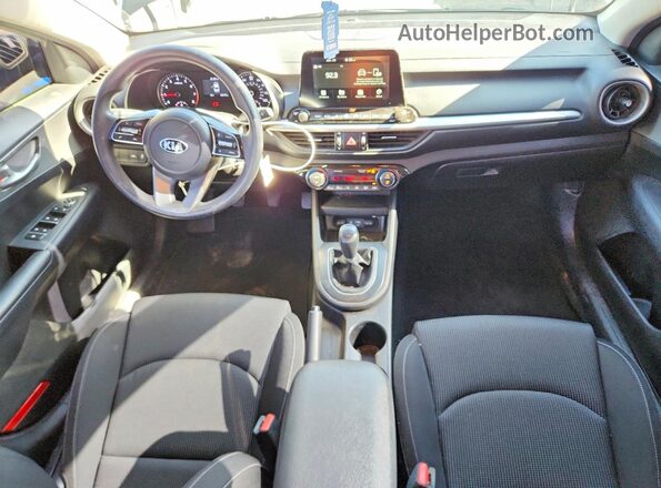 3KPF24AD4KE005287 2019 KIA FORTE Black Widok deski rozdzielczej