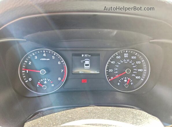 3KPF24AD4KE005287 2019 KIA FORTE Black Widok zestawu wskaźników
